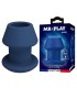 MR PLAY JACK BLUE SILICONE HOLLOW ANAL PLUG SIZE S