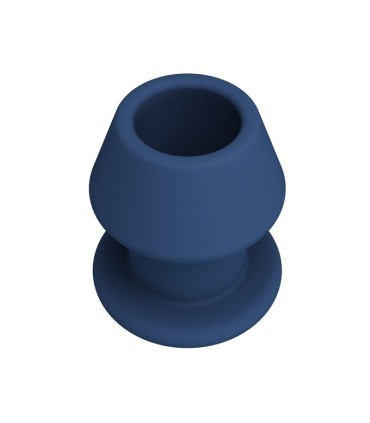 MR PLAY JACK BLUE SILICONE HOLLOW ANAL PLUG SIZE S