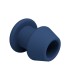 MR PLAY JACK BLUE SILICONE HOLLOW ANAL PLUG SIZE S