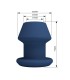 MR PLAY JACK BLUE SILICONE HOLLOW ANAL PLUG SIZE S