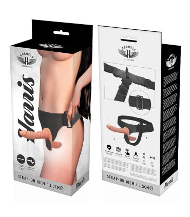 HARNESS ATTRACTION HARRIS DOBLE PENETRACION CON VIBRACION 18 CM O 35 CM