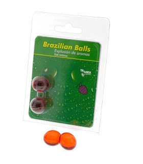 TALOKA 2 BRAZILIAN BALLS STRAWBERRY INTIMATE GEL
