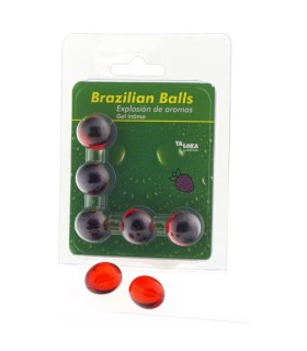 TALOKA 5 BRAZILIAN BALLS STRAWBERRY INTIMATE GEL