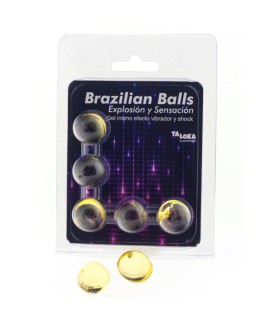 TALOKA 5 BRAZILIAN BALLS VIBRATING SHOCK EFFECT EXCITING GEL