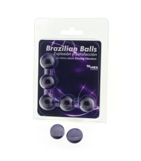 TALOKA 5 BRAZILIAN BALLS ELECTRIC VIBRATING EFFECT EXCITING GEL