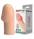 PRETTY LOVE HUEL PENIS SLEEVE GET YOUR PENIS THICKER FLESH COLOR