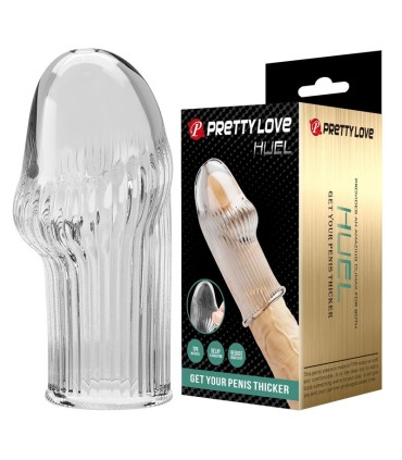 PRETTY LOVE HUEL PENIS SLEEVE GET YOUR PENIS THICKER TRANSPARENT