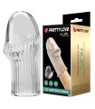 PRETTY LOVE - HUEL PENIS SLEEVE GET YOUR PENIS THICKER TRANSPARENT