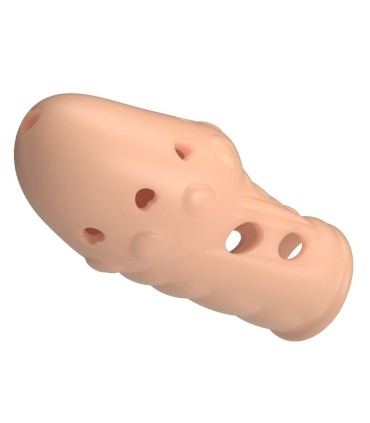 PRETTY LOVE SOCKER TEXTURED PENIS SLEEVE NATURAL