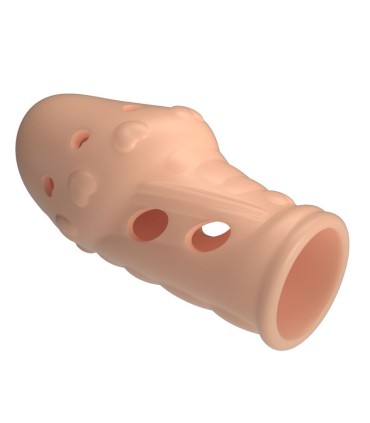 PRETTY LOVE SOCKER TEXTURED PENIS SLEEVE NATURAL