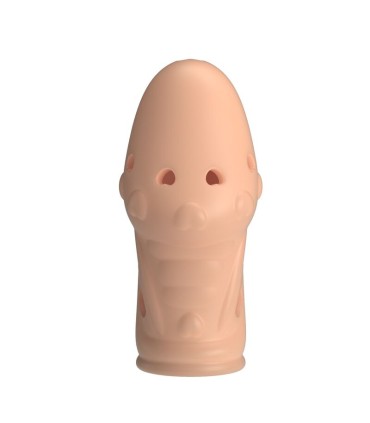 PRETTY LOVE SOCKER TEXTURED PENIS SLEEVE NATURAL