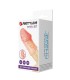 PRETTY LOVE SOCKER TEXTURED PENIS SLEEVE NATURAL