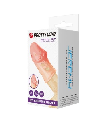 PRETTY LOVE SOCKER TEXTURED PENIS SLEEVE NATURAL