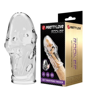 PRETTY LOVE ROCKER PENIS SLEEVE GET YOUR PENIS THICKER TRANSPARENT