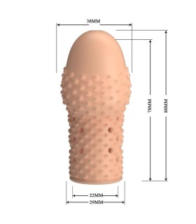 PRETTY LOVE GEEK S PENIS SLEEVE GET YOUR PENIS THICKER NATURAL COLOR