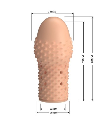 PRETTY LOVE GEEK S PENIS SLEEVE GET YOUR PENIS THICKER NATURAL COLOR