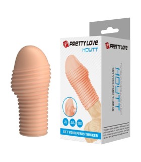 PRETTY LOVE HOTTT PENIS SLEEVE GET YOUR PENIS THICKER NATURAL COLOR
