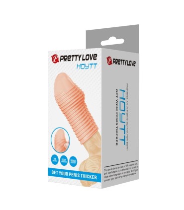 PRETTY LOVE HOTTT PENIS SLEEVE GET YOUR PENIS THICKER NATURAL COLOR