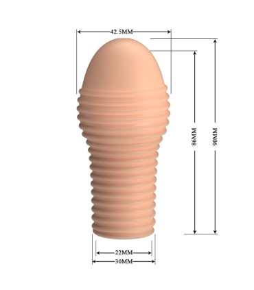 PRETTY LOVE HOTTT PENIS SLEEVE GET YOUR PENIS THICKER NATURAL COLOR