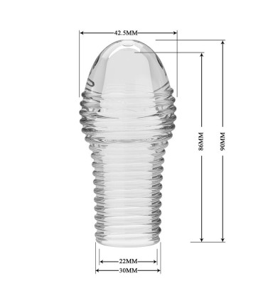 PRETTY LOVE HOTTT PENIS SLEEVE GET YOUR PENIS THICKER TRANSPARENT
