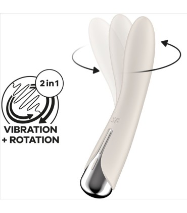 SATISFYER SPINNING VIBE 1 VIBRADOR ROTADOR G SPOT BEIGE