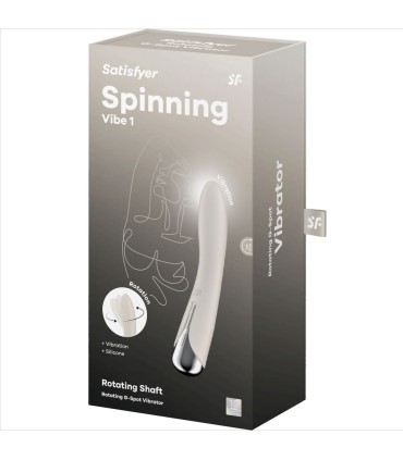 SATISFYER SPINNING VIBE 1 VIBRADOR ROTADOR G SPOT BEIGE