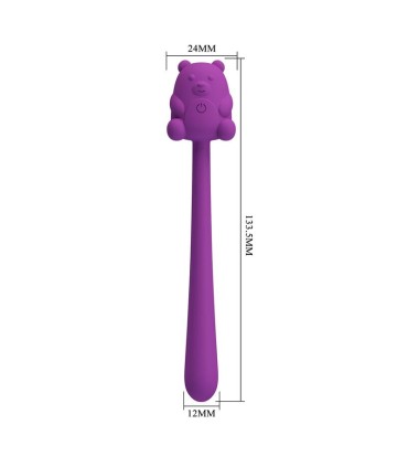PRETTY LOVE CUTE BEAR FLIRTING STICK RECHARGEABLE VIBRATOR
