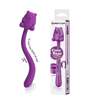 PRETTY LOVE CUTE BEAR FLIRTING STICK RECHARGEABLE VIBRATOR