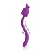 PRETTY LOVE CUTE BUNNY FLIRTING STICK FLEXIBLE VIBRATOR USB RECHARGEABLE PURPLE