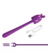 PRETTY LOVE CUTE BUNNY FLIRTING STICK FLEXIBLE VIBRATOR USB RECHARGEABLE PURPLE