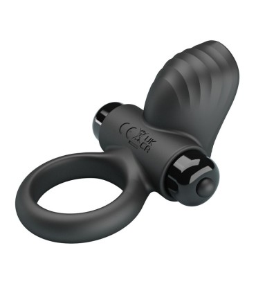 PRETTY LOVE ADRIEN VIBRATING PENIS RING 10 FUNCTIONS BLACK