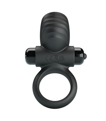 PRETTY LOVE ADRIEN VIBRATING PENIS RING 10 FUNCTIONS BLACK