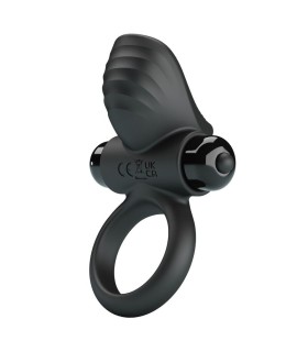 PRETTY LOVE ADRIEN VIBRATING PENIS RING 10 FUNCTIONS BLACK