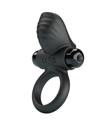 PRETTY LOVE ADRIEN VIBRATING PENIS RING 10 FUNCTIONS BLACK