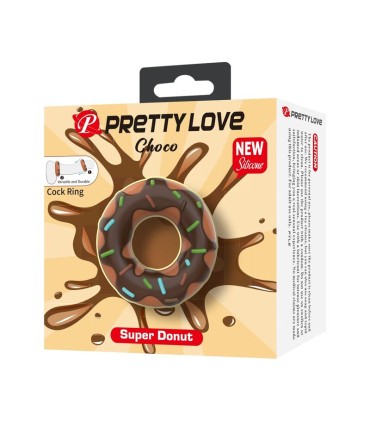 PRETTY LOVE SUPER DONUT PENIS RING BROWN