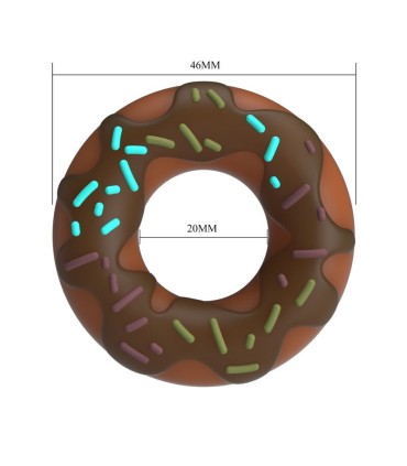PRETTY LOVE SUPER DONUT PENIS RING BROWN