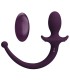 PRETTY LOVE LIOEA VIBRATING ANAL PLUG WITH TAIL 12 FUNCTIONS PURPLE REMOTE CONTROL