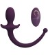 PRETTY LOVE LIOEA VIBRATING ANAL PLUG WITH TAIL 12 FUNCTIONS PURPLE REMOTE CONTROL