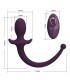 PRETTY LOVE LIOEA VIBRATING ANAL PLUG WITH TAIL 12 FUNCTIONS PURPLE REMOTE CONTROL
