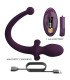 PRETTY LOVE LIOEA VIBRATING ANAL PLUG WITH TAIL 12 FUNCTIONS PURPLE REMOTE CONTROL