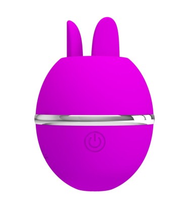 PRETTY LOVE VIBRADOR DE SILICONA REDONDO GEMINI BALL MORADO
