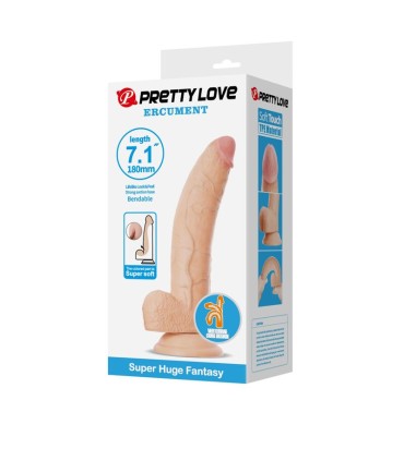 PRETTY LOVE ELLCUMENT REALISTIC FLEXIBLE DILDO 18 CM O 45 CM TPE NATURAL