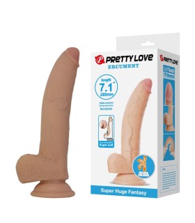 PRETTY LOVE ELLCUMENT REALISTIC FLEXIBLE DILDO 18 CM O 45 CM TPE NATURAL