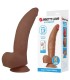 PRETTY LOVE CUTHBERT REALISTIC FLEXIBLE DILDO 20 CM O 5 CM TPE BROWN