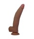 PRETTY LOVE CUTHBERT REALISTIC FLEXIBLE DILDO 20 CM O 5 CM TPE BROWN