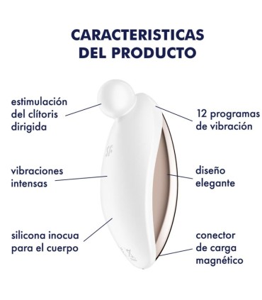 SATISFYER SPOT ON 2 VIBRADOR LAY ON BLANCO