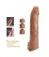 PRETTY LOVE ADJUSTABLE PENIS EXTENSION SLEEVE 26 CM O 4 CM NATURAL