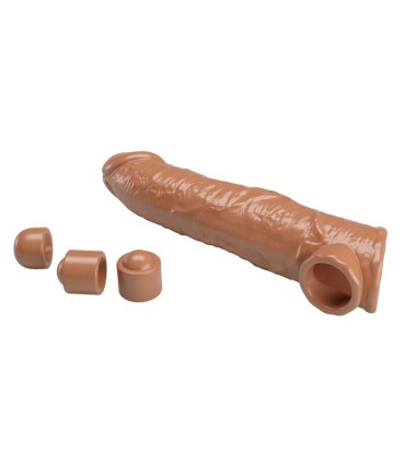 PRETTY LOVE ADJUSTABLE PENIS EXTENSION SLEEVE 26 CM O 4 CM NATURAL