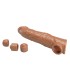 PRETTY LOVE ADJUSTABLE PENIS EXTENSION SLEEVE 26 CM O 4 CM BROWN