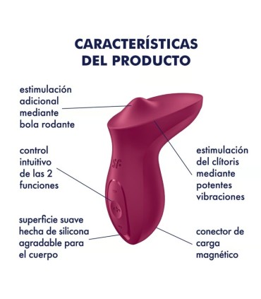 SATISFYER EXCITERRR VIBRADOR LAY ON CLITORIS FUCSIA